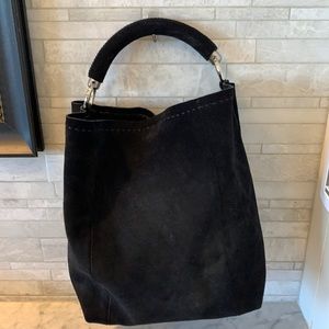 Prada Bucket Suede Handbag